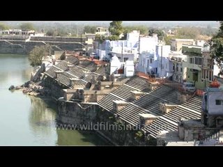 Top view of Rajsamand Lake from Dwarikadhish Temple
