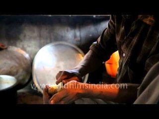 Authentic Potato peeler made up of Bamboo strips in Nagaland