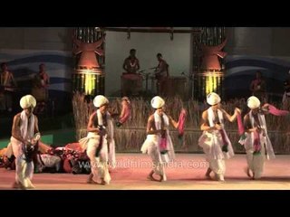 Cymbal dance performed at opening day of Sangai Festival