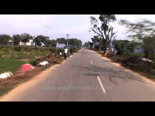 Driving through Abhaneri