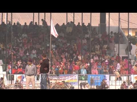 Crowd gathered to witness bizzare sports event