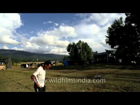 Clear clouds running through hills of Ziro