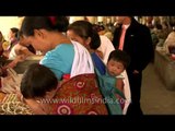 Women buying bangles at Ima Market, Manipur