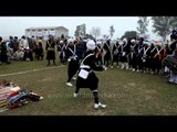 Traditional martial arts troupe Nihang Sikh at Kila Raipur