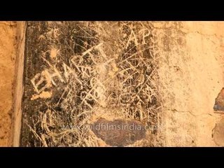 Graffiti spoils our heritage monuments in India