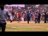 Punjabi lads running a race at Kila Raipur Olympics