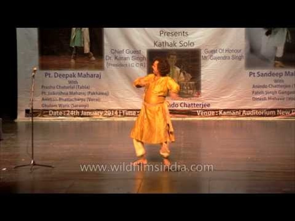 Indian classical Kathak dance by Deepak Maharaj