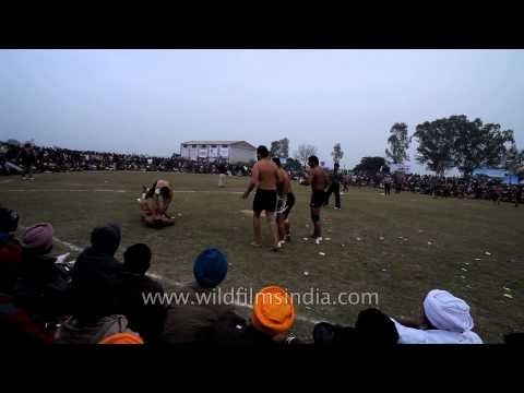 Game of kabaddi at Rural Olympics