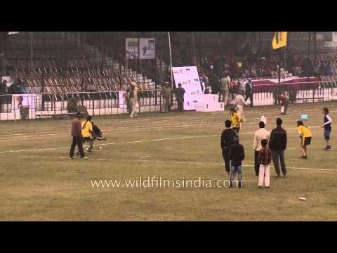 Hockey match at Kila Raipur Rural Olympics Sports Festival