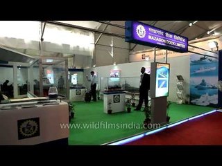 Defence exhibitors booth at Defexpo 2014