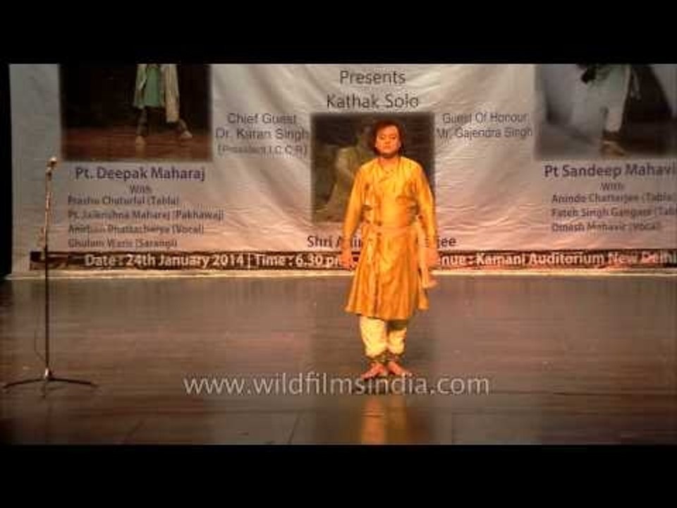 Kathak exponents from Lucknow Gharana: Deepak Maharaj
