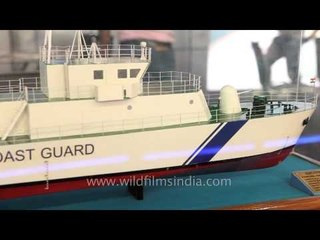 Coast Guard ship displayed at Cochin Shipyard Limited