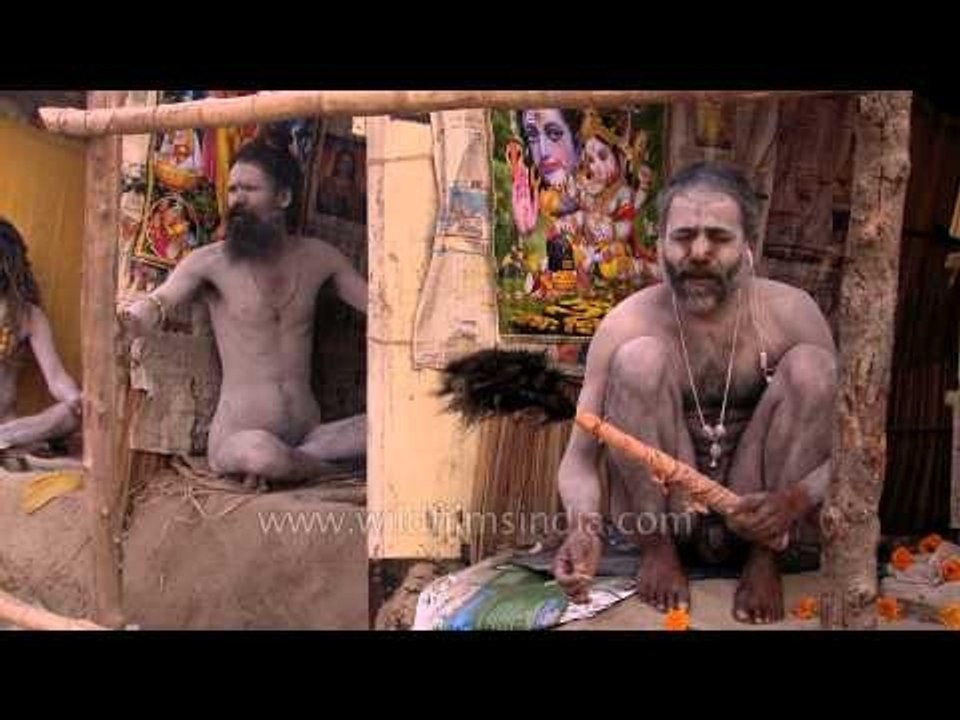 960px x 720px - Naga sadhus perform strange naked rituals at Gangasagar Mela - video  Dailymotion
