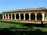 Visitors exploring the Agra Fort