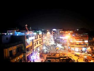Time lapse of busy street