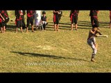 Stick dance performed at Mapal Kangjeibung, Imphal