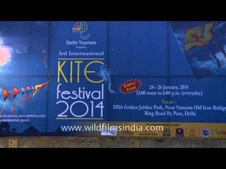 Kite exhibition hall at 3rd International Kite Festival