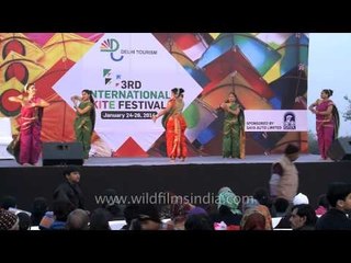 Marathi dance at 3rd International Kite Flying Festival