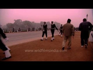 Troops marches at Rajpath for India's Republic Day