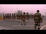 Early morning rehearsals for Republic Day 2014