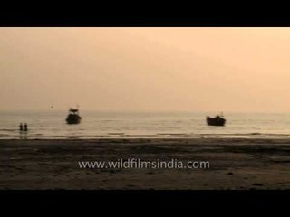 Frazerganj beach with a wonderful view of sunset