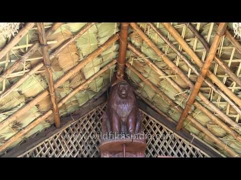 Beautiful Naga morung at Hornbill Fest