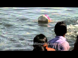 Ganesh Chaturthi being performed by the devotees