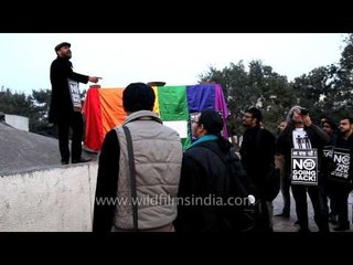 Download Video: LGBT members protesting against the upholding of section 377