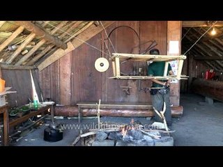 Visitors at Naga morung