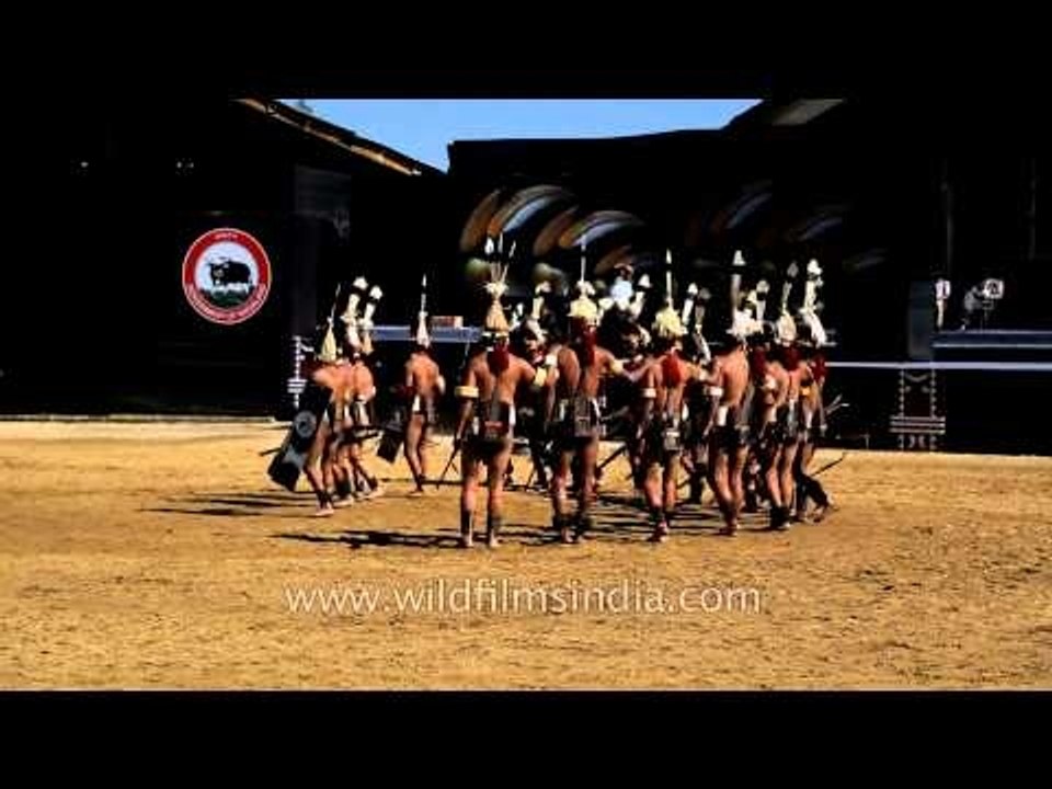 Warrior dance performed by the Phom Naga