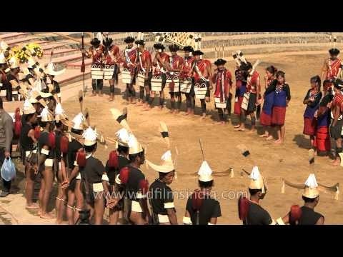 Tribals waiting for the guest at Hornbill Fest