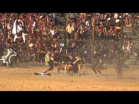 Head hunting by Konyak Naga showcased at Hornbill Fest