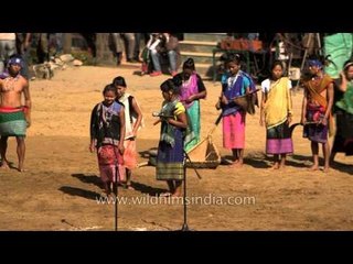 Demonstrating the daily life style of Garo tribe