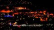 Beautiful nightscape of Kohima town situated on the high ridges of Naga hills