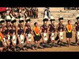 Folkloric performance by Khiamniungan tribe at Hornbill Festival