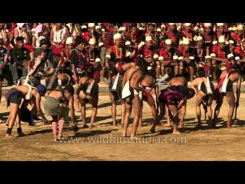 Sangtam Naga demonstrating the Naga way of cultivation