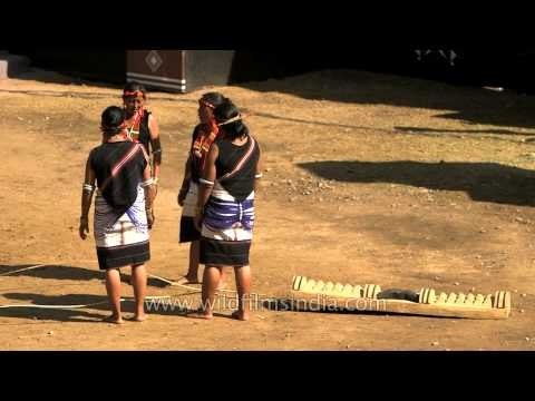 Women from Pochury tribe performing at Hornbill Fest