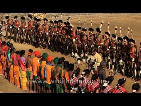 Greeting and welcoming a guest at Hornbill Fest