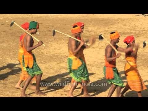 Tribal dance of Mech displaying at Hornbill festival