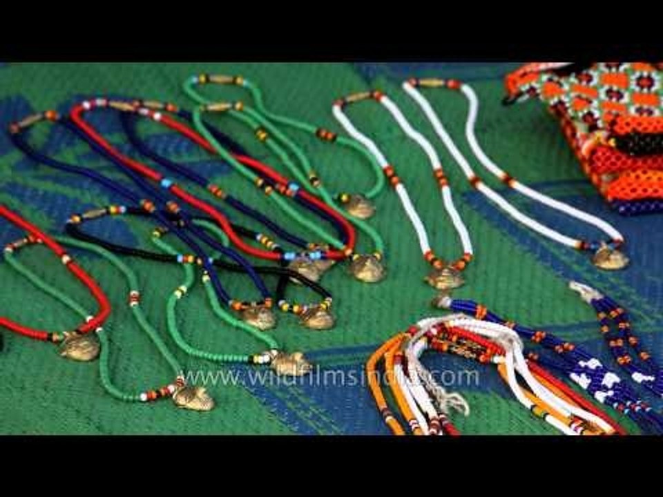 Colourful ornaments and traditional attire on display at Kisama village