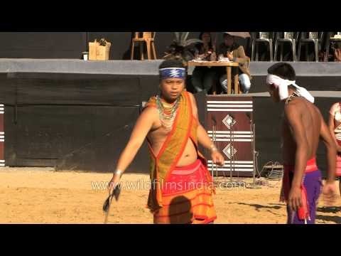 Garo tribe displaying their tribal games