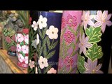 Floral motifs on flower vases in India