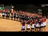 Pochury women in colourful attire performs at Naga Heritage Village