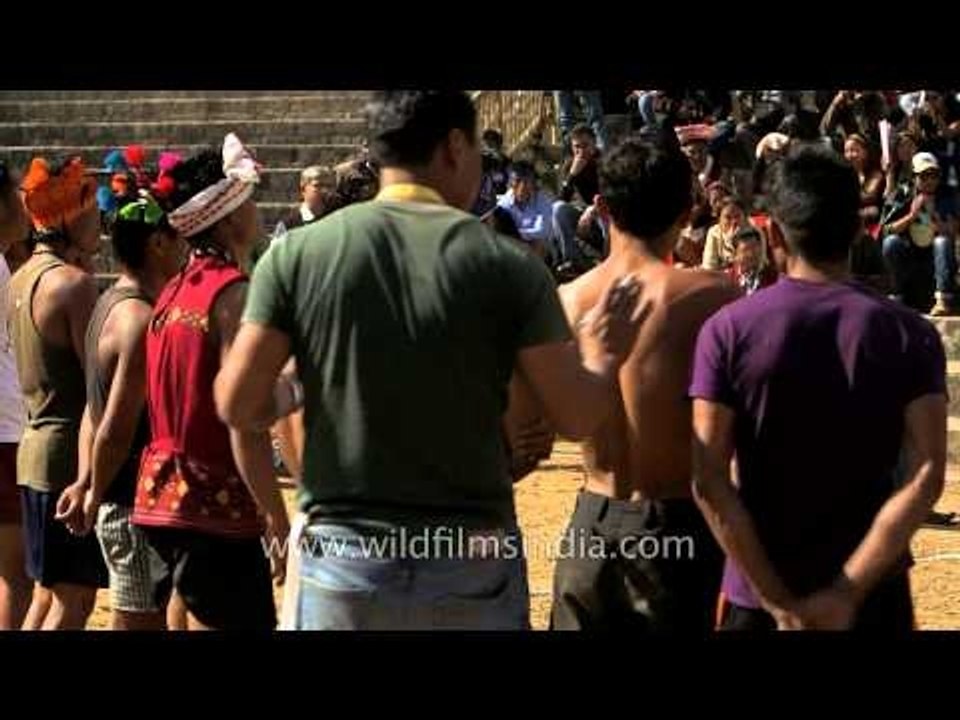 Competitors line up for competition: Hornbill 2013