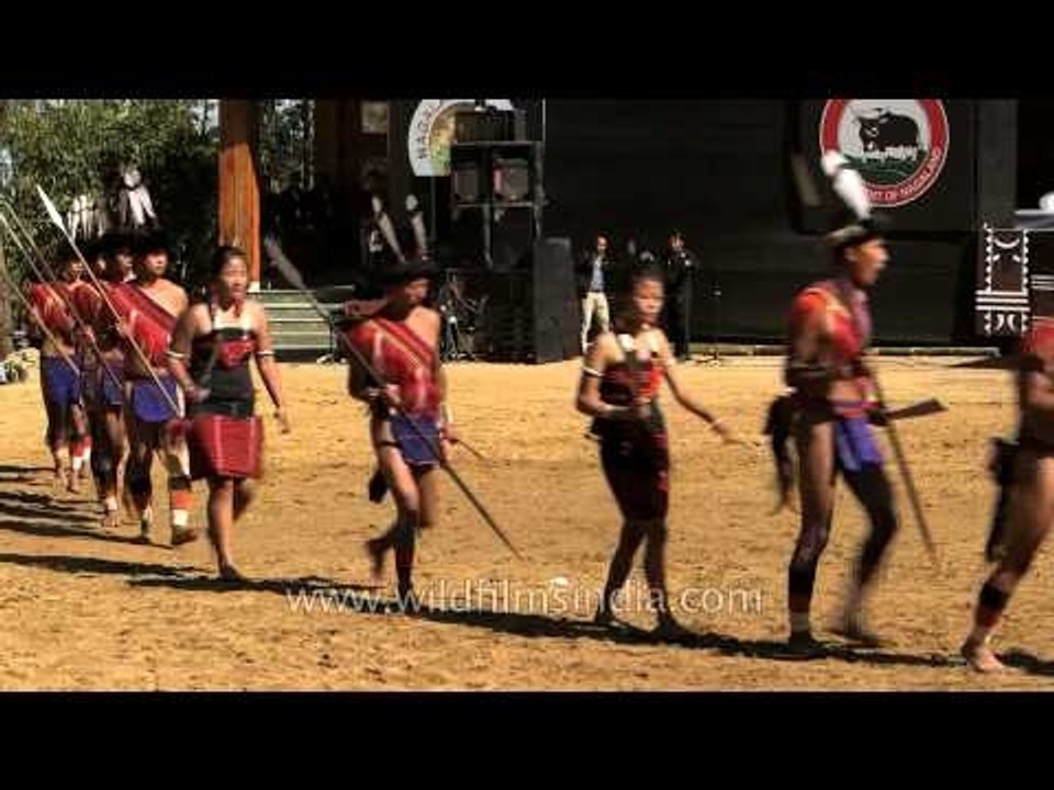 Lotha Naga presenting a  folk song