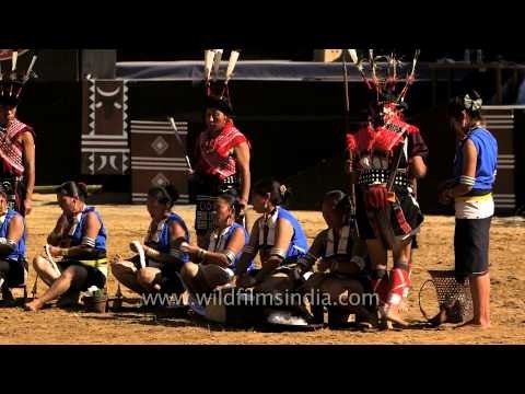 Spinning of cotton demo by Rengma tribe