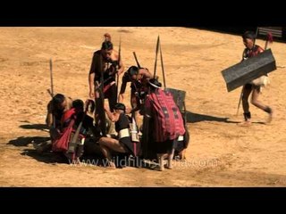 Head hunting demonstration by Yimchunger tribe