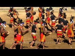 Garo tribe performs Wangala dance