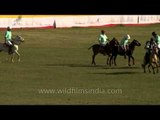 Enthusiastic Polo players in the field during Sangai festival 2013