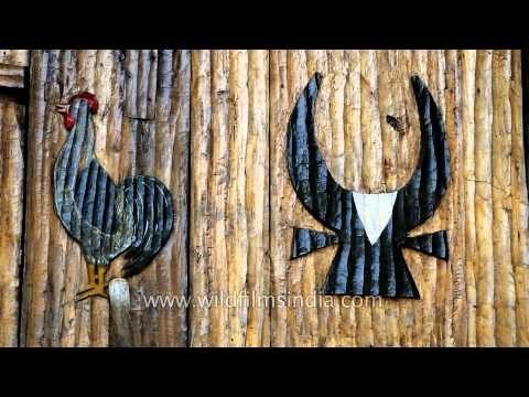 Collection of heads of hunted animals